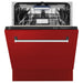 ZLINE 24" Dishwasher in Red Matt panel, Stainless Tub, DWV - RM - 24 - Farmhouse Kitchen and Bath