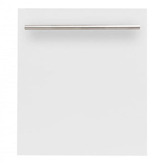 ZLINE 24" Dishwasher in White Matte, Stainless Steel Tub, DW-WM-H-24