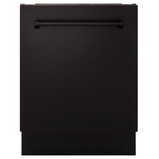 ZLINE 24" Dishwasher, Oil Rubbed Bronze panel, Stainless Tub, DWV-ORB-24