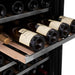 ZLINE 24" Dual Zone 44 - Bottle Wine Cooler in Stainless Steel with Wood Shelf RWV - UD - 24 - Farmhouse Kitchen and Bath