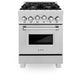 ZLINE 24" Gas On Gas Range, DuraSnow, Stainless Steel, RGS-SN-BR-24