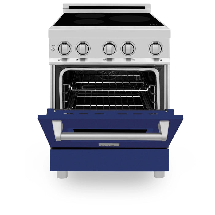 ZLINE 24" Induction Range with a 3 Element Stove and Electric Oven in Stainless Steel RAIND - BG - 24 - Farmhouse Kitchen and Bath