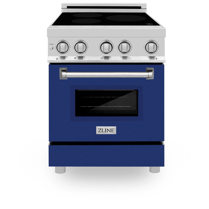 ZLINE 24" Induction Range with a 3 Element Stove and Electric Oven in Stainless Steel RAIND - BG - 24 - Farmhouse Kitchen and Bath