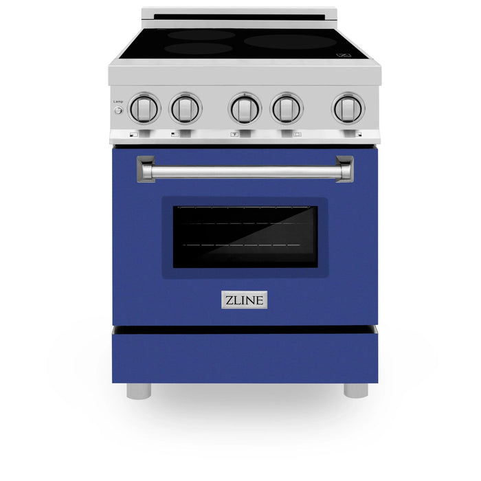 ZLINE 24" Induction Range with a 3 Element Stove and Electric Oven in Stainless Steel RAIND - BM - 24 - Farmhouse Kitchen and Bath