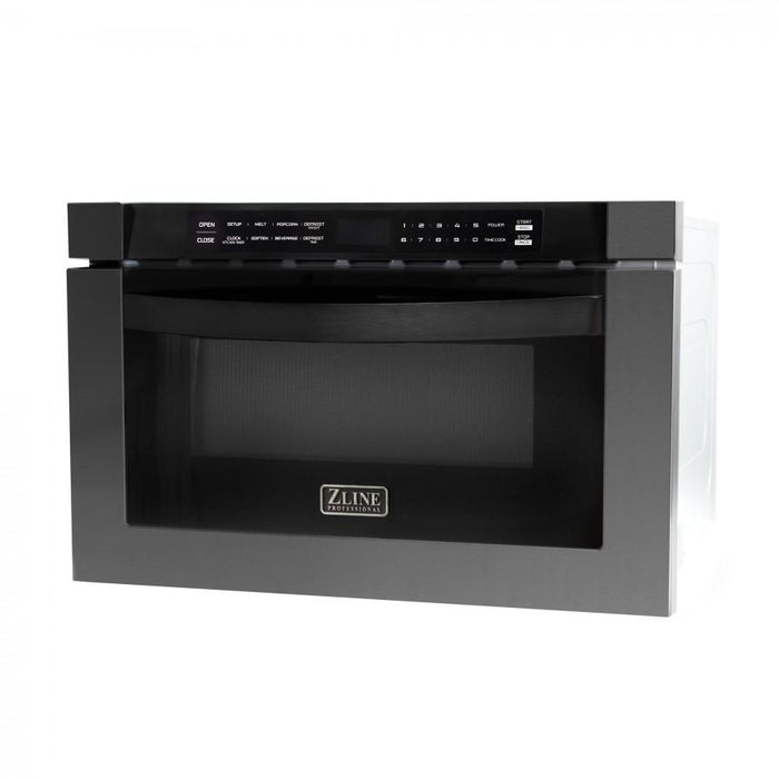 ZLINE 24" Microwave Drawer, Black Stainless Steel, MWD - 1 - BS - Farmhouse Kitchen and Bath