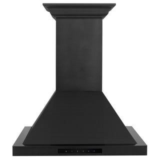 ZLINE 24" Wall Black Stainless Range Hood, Crown Sound, BSKBNCRN-BT-24