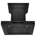 ZLINE 24" Wall Range Hood, Black Stainless, with Crown, BSKENCRN - 24 - Farmhouse Kitchen and Bath