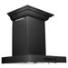 ZLINE 24" Wall Range Hood, Black Stainless, with Crown, BSKENCRN - 24 - Farmhouse Kitchen and Bath