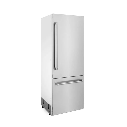 ZLINE 30" 16.1 cu. ft. Built - In 2 - Door Bottom Freezer Refrigerator with Internal Water and Ice Dispenser in Stainless Steel RBIV - 304 - 30 - Farmhouse Kitchen and Bath