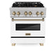 ZLINE 30" Autograph, Dual Fuel Range,RASZ-WM-30-CB