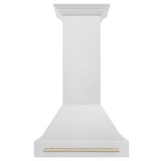 ZLINE 30" Autograph DuraSnow Stainless Steel Hood 8654SNZ-30-G
