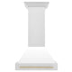 ZLINE 30" Autograph DuraSnow White Range Hood 8654SNZ-WM30-G