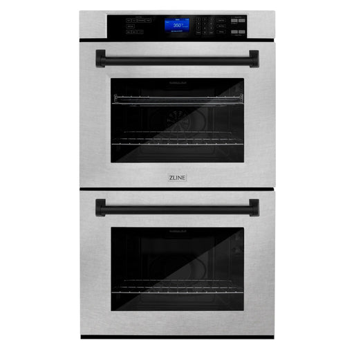 ZLINE 30" Autograph Edition Double Wall Oven with Self Clean and True Convection in Stainless Steel AWDZ - 30 - MB - Farmhouse Kitchen and Bath