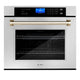 ZLINE 30" Autograph Edition Single Wall Oven with Self Clean and True Convection in Stainless Steel AWSZ-30-G