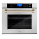 ZLINE 30" Autograph Edition Single Wall Oven with Self Clean and True Convection Stainless Steel AWSSZ-30-G