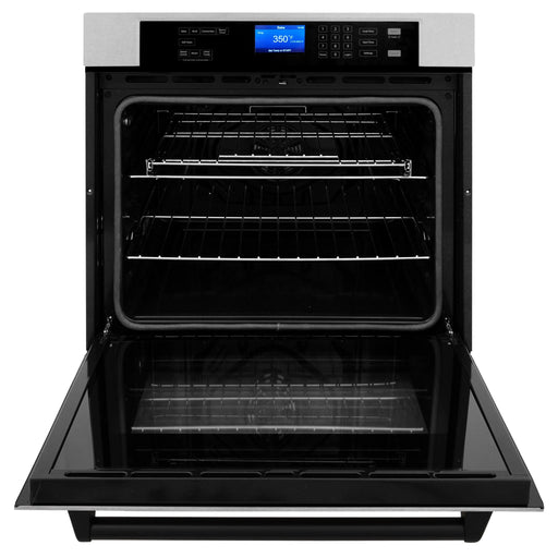 ZLINE 30" Autograph Edition Single Wall Oven with Self Clean and True Convection Stainless Steel AWSSZ - 30 - MB - Farmhouse Kitchen and Bath