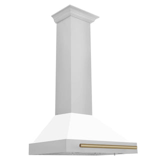 ZLINE 30" Autograph Stainless Wall Range Hood KB4STZ-WM30-CB