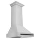 ZLINE 30" Autograph Stainless Wall Range Hood, White, 8654STZ-30-MB