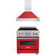ZLINE 30" Bundle Range RAS-RM-30 & Range Hood 8654RM-30, 2KP-RASRMRH30