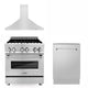 ZLINE 30" Bundled Stainless DualRange RangeHood Dishwasher 3KP-RARH30-DW