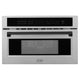 ZLINE 30” Convection Microwave, Stainless Steel, Black MWOZ-30-SS-MB