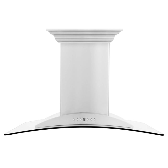 ZLINE 30" CrownSound‚ Ducted Vent Island Mount Range Hood in Stainless Steel with Built - in Bluetooth Speakers, GL9iCRN - BT - 30 - Farmhouse Kitchen and Bath