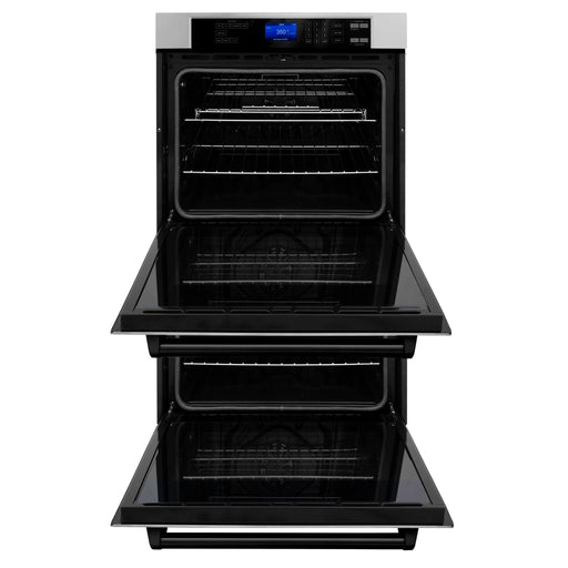 ZLINE 30" Double Wall Oven, DuraSnow Finish, Self Cleaning AWDSZ - 30 - MB - Farmhouse Kitchen and Bath