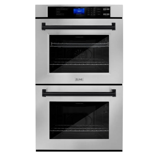 ZLINE 30" Double Wall Oven, DuraSnow Finish, Self Cleaning AWDSZ - 30 - MB - Farmhouse Kitchen and Bath