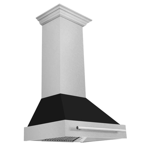 ZLINE 30" DuraSnow® Stainless Steel Range Hood with Color Shell Options 8654SNX - BLM - 30 - Farmhouse Kitchen and Bath
