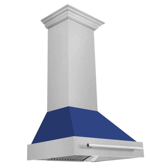 ZLINE 30" DuraSnow® Stainless Steel Range Hood with Color Shell Options 8654SNX - BM - 30 - Farmhouse Kitchen and Bath