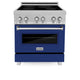 ZLINE 30" Induction Range in DuraSnow with a 4 Element Stove and Electric Oven RAINDS-BG-30