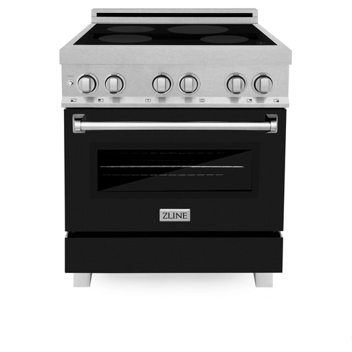 ZLINE 30" Induction Range in DuraSnow with a 4 Element Stove and Electric Oven RAINDS - BLM - 30 - Farmhouse Kitchen and Bath