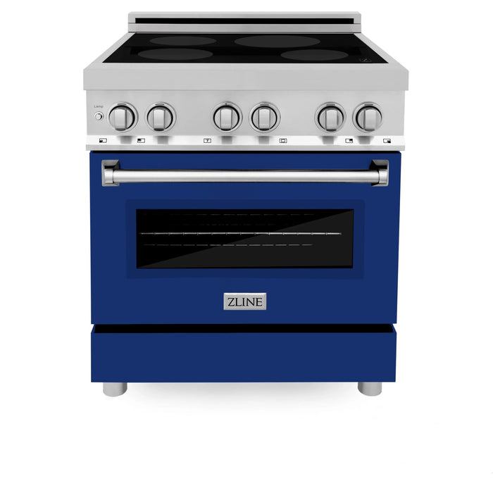 ZLINE 30" Induction Range with a 4 Element Stove and Electric Oven in Stainless Steel RAIND - BG - 30 - Farmhouse Kitchen and Bath
