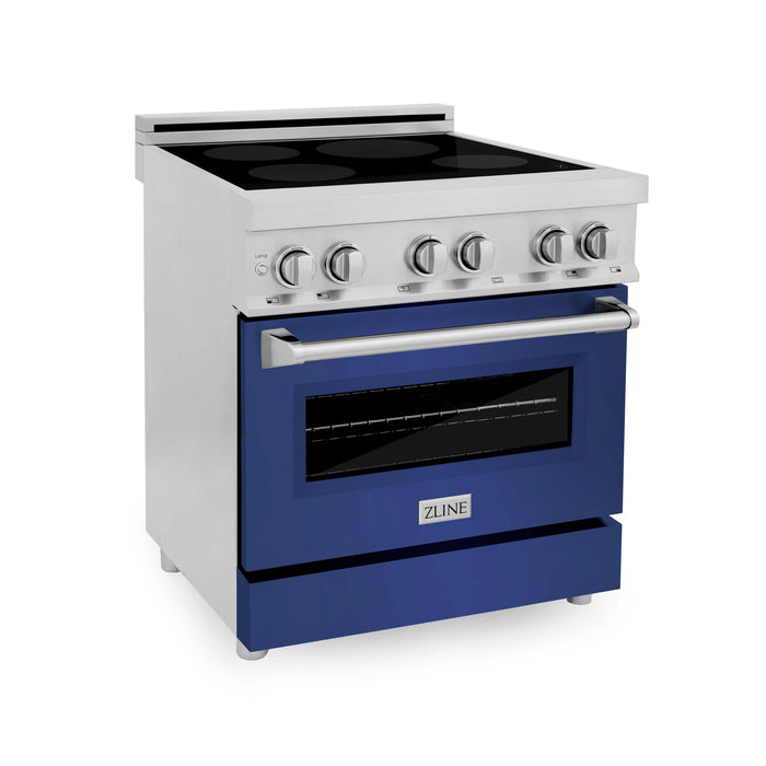 ZLINE 30" Induction Range with a 4 Element Stove and Electric Oven in Stainless Steel RAIND - BM - 30 - Farmhouse Kitchen and Bath