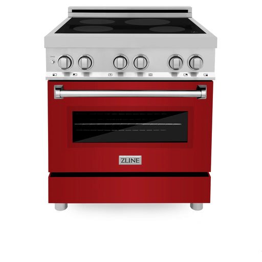 ZLINE 30" Induction Range with a 4 Element Stove and Electric Oven in Stainless Steel RAIND - RG - 30 - Farmhouse Kitchen and Bath