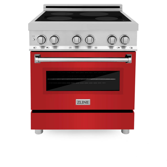 ZLINE 30" Induction Range with a 4 Element Stove and Electric Oven in Stainless Steel RAIND - RM - 30 - Farmhouse Kitchen and Bath