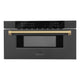 ZLINE 30" Microwave Drawer, Black Stainless, Bronze MWDZ-30-BS-CB