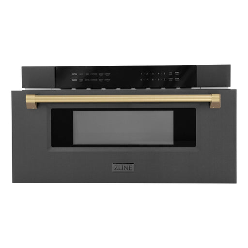 ZLINE 30" Microwave Drawer, Black Stainless, Bronze MWDZ - 30 - BS - CB - Farmhouse Kitchen and Bath