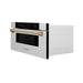 ZLINE 30" Microwave Drawer, Stainless Steel, Bronze MWDZ - 30 - SS - CB - Farmhouse Kitchen and Bath