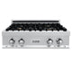 ZLINE 30" Porcelain Rangetop, DuraSnow®, 4 Brass Burners, RTS-BR-30