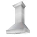 ZLINE 30" Snow Finish Stainless Range Hood with Snow Finish Shell, 8654SN - 30 - Farmhouse Kitchen and Bath