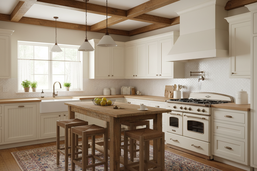 ZLINE 30" Wooden Wall Range Hood in Cottage White, KBTT-30