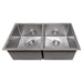 ZLINE 33" Undermount Double Bowl Sink Stainless Steel, SR50D - 33S - Farmhouse Kitchen and Bath