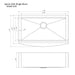 ZLINE 33" Undermount Single Bowl Ledge Sink Stainless Steel, SLSAP - 33S - Farmhouse Kitchen and Bath
