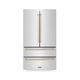 ZLINE 36" Autograph 22.5 cu. ft French Door Refrigerator with Ice Maker  Stainless Steel RFMZ-36-G