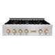 ZLINE 36" Autograph Edition Rangetop, DuraSnow, Gold Accent, RTSZ-36-G