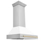 ZLINE 36" Autograph Stainless Wall Range Hood, 8654STZ-WM36-G
