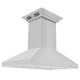 ZLINE CrownSound‚ Ducted Vent Island Mount Range Hood in Stainless Steel, Built-in Bluetooth Speakers, KL3iCRN-BT