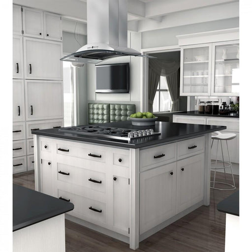 ZLINE 36" Gas Cooktop with 6 Gas Burners and Black Porcelain Top RC36 - PBT - Farmhouse Kitchen and Bath