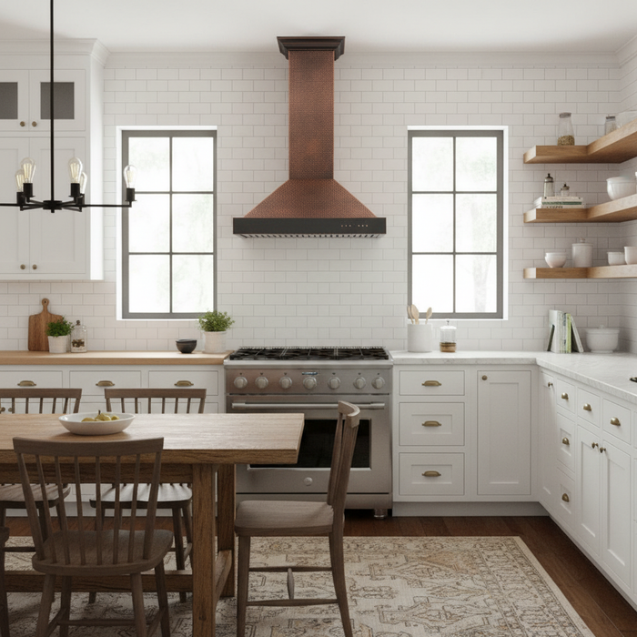 ZLINE 36" Hand-Hammered Copper Wall Range Hood, KB2-HBXXX-36